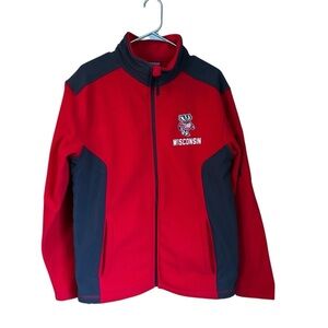 Wisconsin Bucky Badger Women’s Fleece Full Zip Jacket M